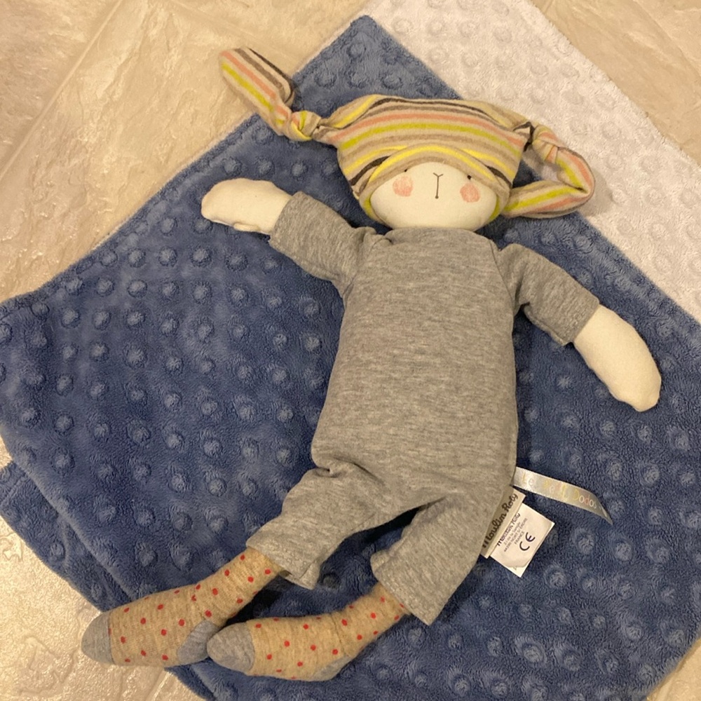EUC 13” Moulin Roty/ Les Petits Dodos bunny doll